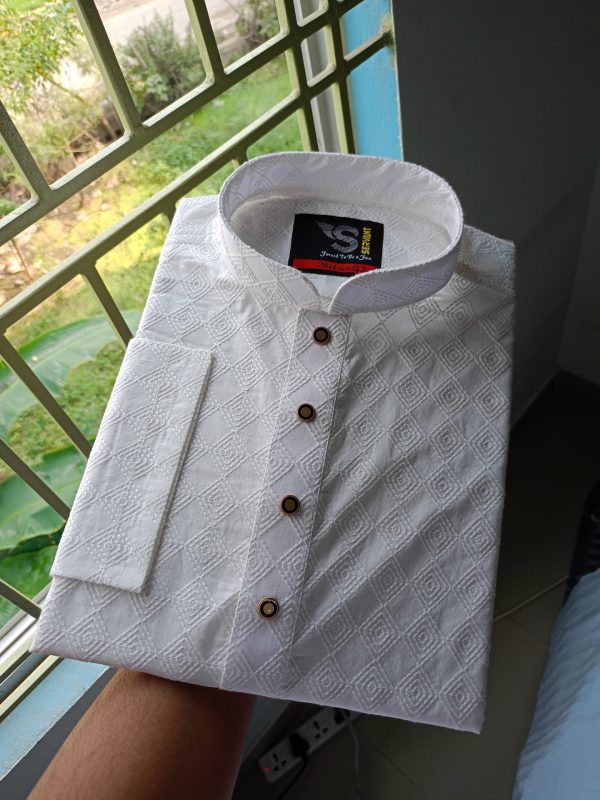 Diamond Design Chicken Cotton Premium Punjabi